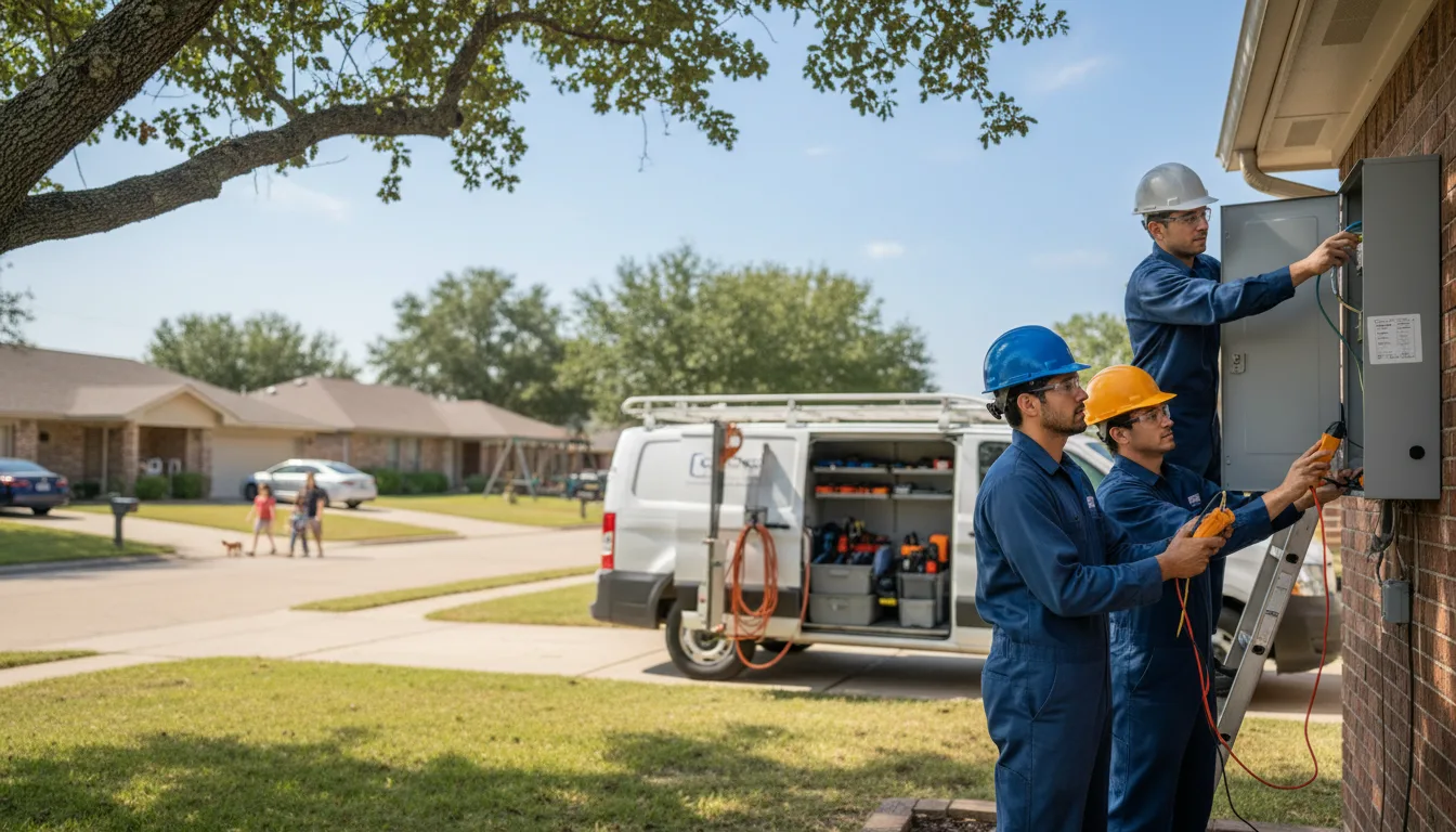Certified electrician providing emergency electrical services in Mystic, IA